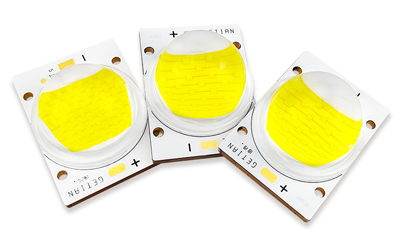 倒装陶瓷基芯COB 60W COB LED带90°镜头